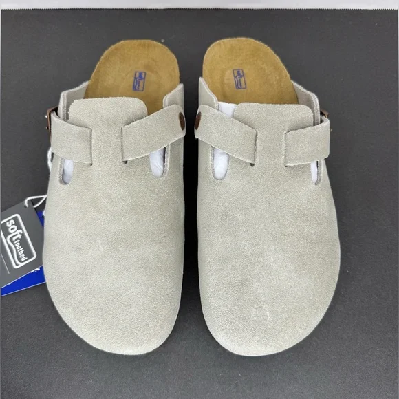 BIRKENSTOCK BOSTON BS-1038-2 グベージュ 38 Women's Birkenstock® Boston Soft Footbed Clogs